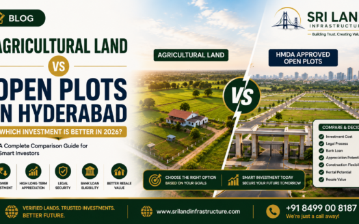 Agricultural Land vs Open Plots Hyderabad